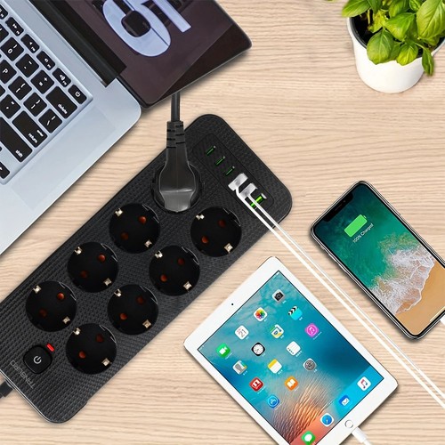 Steckdosenleiste fach usb - steckdosenleiste, 8-fach