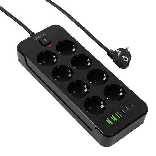 Steckdosenleiste fach usb - 8-fach,