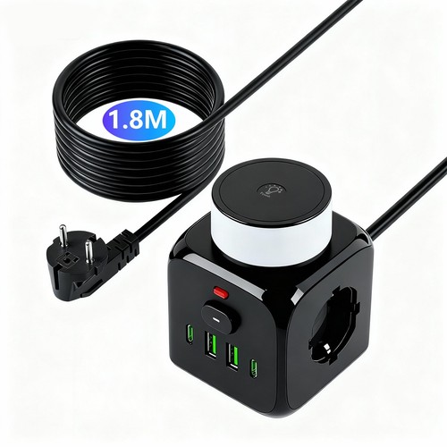 Steckdosenleiste fach usb - 2,