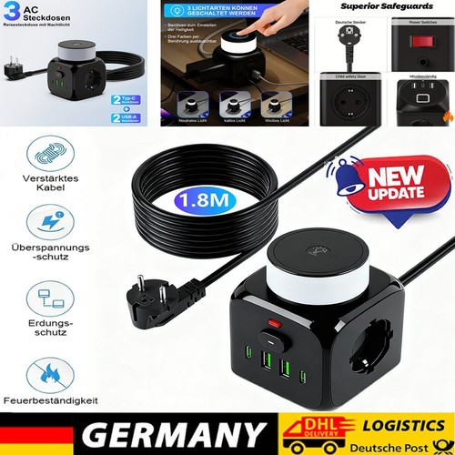 Steckdosenwürfel 3ac usb - 3ac,