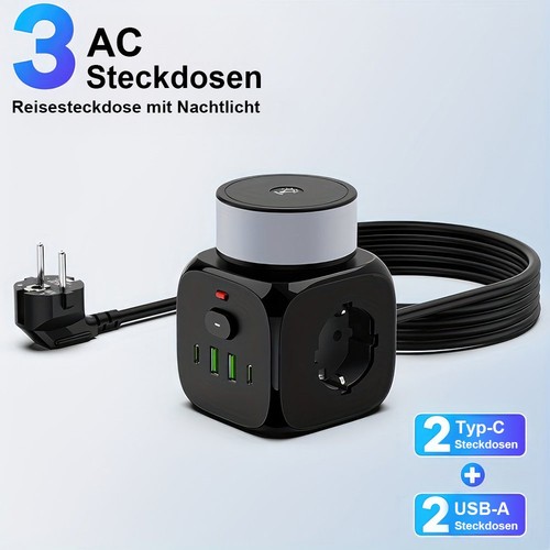 3fach steckdose 4usb - 3fach,