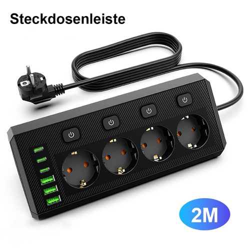 Steckdosenleiste fach mit - steckdosenleiste, 4-fach