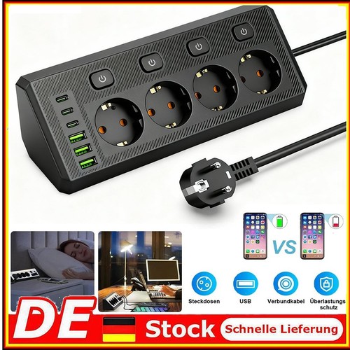 Steckdosenleiste mit usb - mit,
